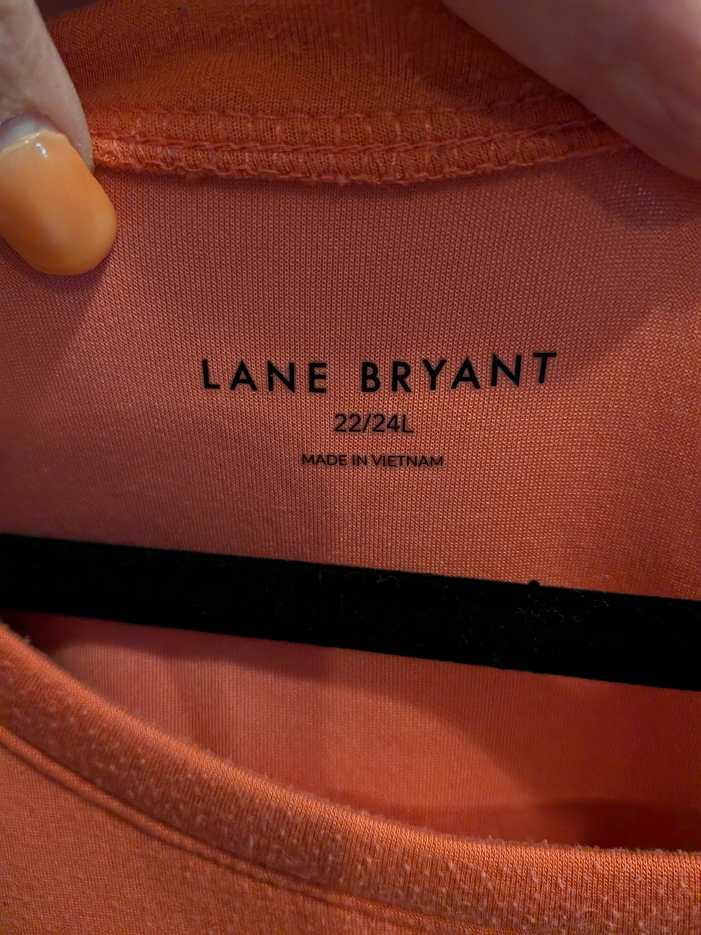 Lane Bryant Coral Short Sleeve Tee - Picture 2 of 4